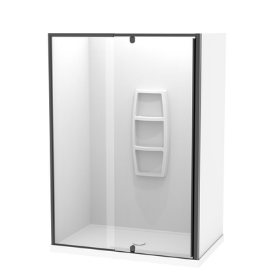 Sierra 1400x900 3 Sided Pivot Door Acrylic Wall Shower