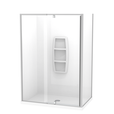 Sierra 1400x900 2 Sided Pivot Door Acrylic Wall Shower