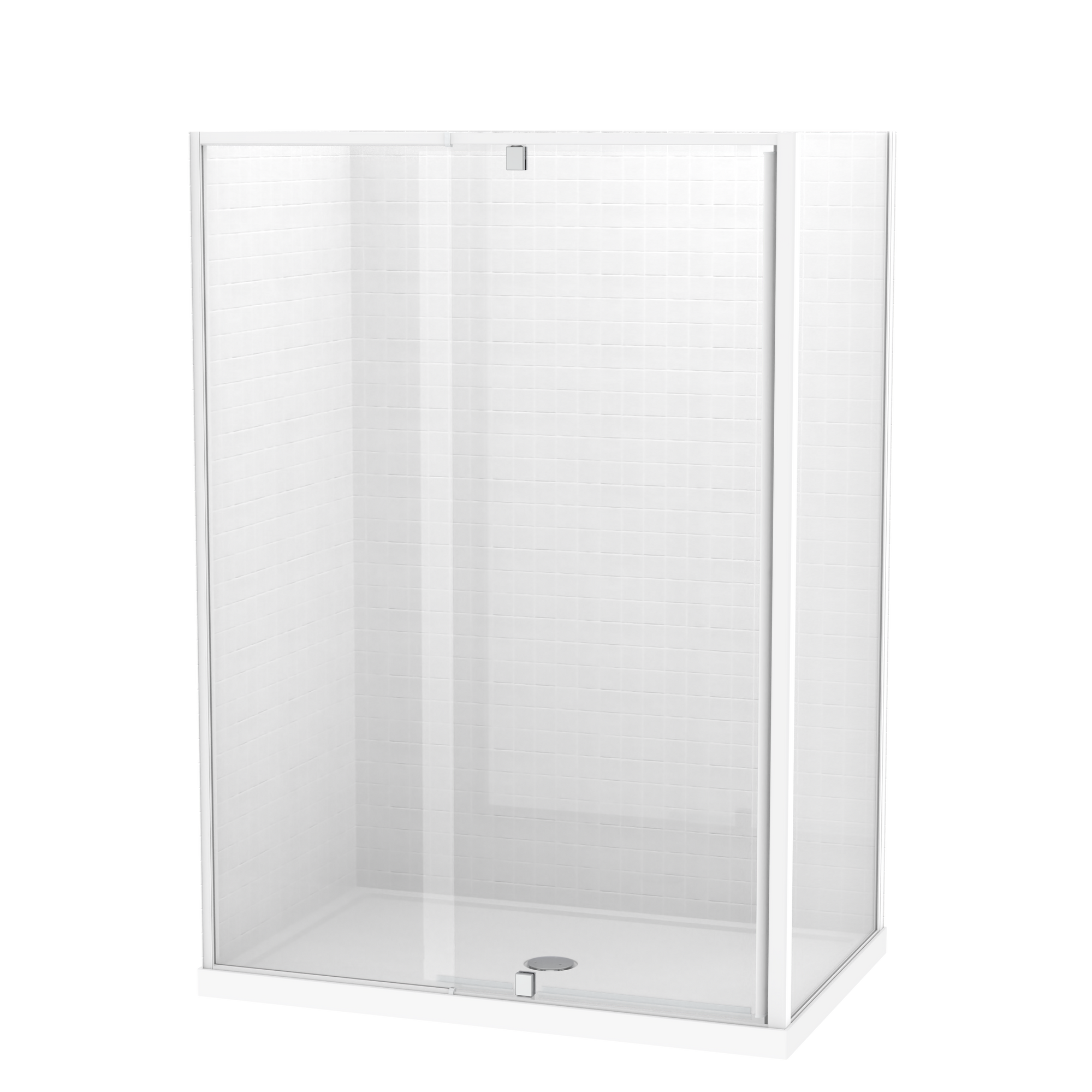 Te Shower Sierra 1400x900 2 Sided Pivot Door Shower for Tiled Walls
