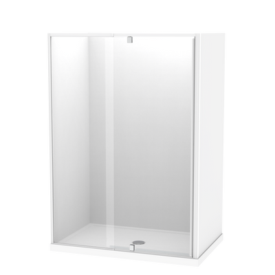 Sierra 1400x900 3 Sided Pivot Door Acrylic Wall Shower