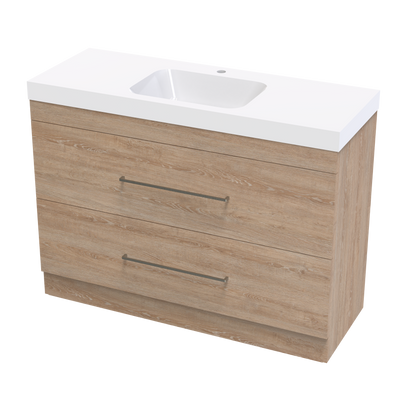 Bolero Double Drawer 1200mm Floor Vanity