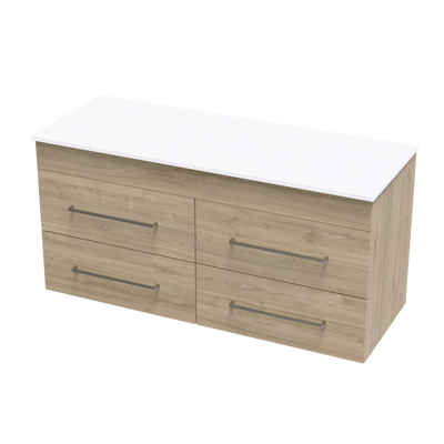 Cashmere Pro 1200 4 Drawer Wall Vanity