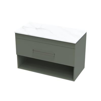 Cashmere Pro Arctic 900 Drawer Open Wall Vanity