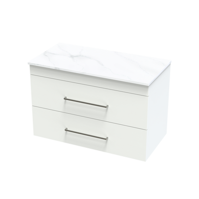 Cashmere Pro Arctic 900 Double Drawer Wall Vanity