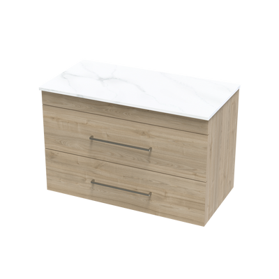 Cashmere Pro Arctic 900 Double Drawer Wall Vanity