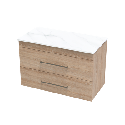Cashmere Pro Arctic 900 Double Drawer Wall Vanity