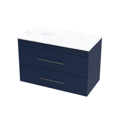 Cashmere Pro Arctic 900 Double Drawer Wall Vanity