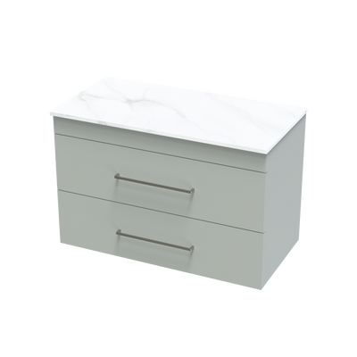 Cashmere Pro Arctic 900 Double Drawer Wall Vanity