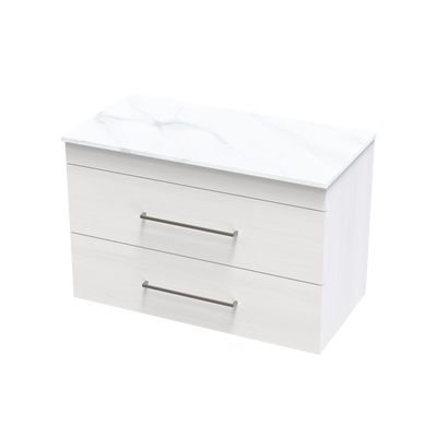 Cashmere Pro Arctic 900 Double Drawer Wall Vanity