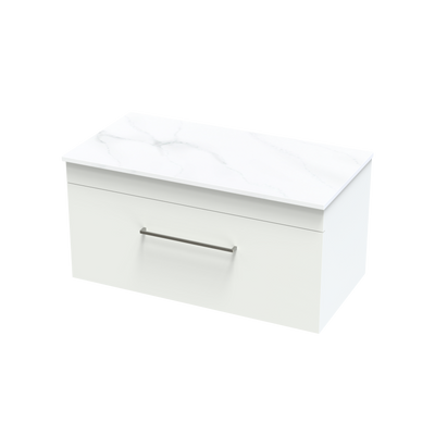 Cashmere Pro Arctic 900 Single Drawer Wall Vanity