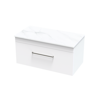 Cashmere Pro Arctic 900 Single Drawer Wall Vanity