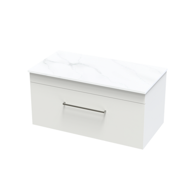 Cashmere Pro Arctic 900 Single Drawer Wall Vanity