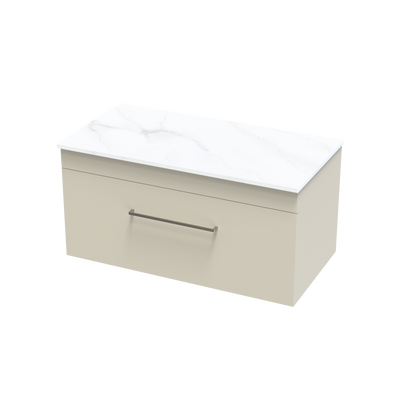 Cashmere Pro Arctic 900 Single Drawer Wall Vanity