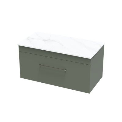 Cashmere Pro Arctic 900 Single Drawer Wall Vanity