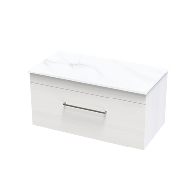 Cashmere Pro Arctic 900 Single Drawer Wall Vanity