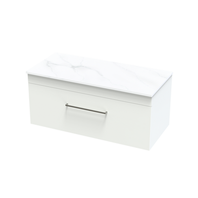 Cashmere Pro Arctic 1000 Single Drawer Wall Vanity