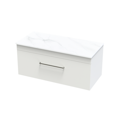 Cashmere Pro Arctic 1000 Single Drawer Wall Vanity