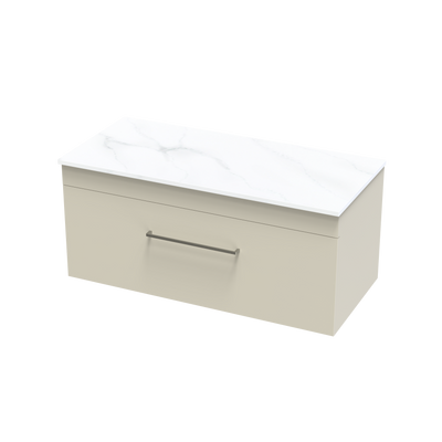Cashmere Pro Arctic 1000 Single Drawer Wall Vanity