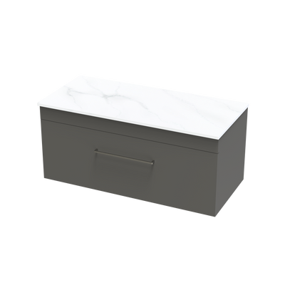 Cashmere Pro Arctic 1000 Single Drawer Wall Vanity