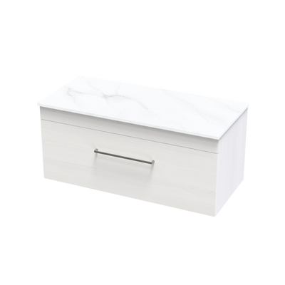 Cashmere Pro Arctic 1000 Single Drawer Wall Vanity