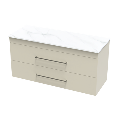 Cashmere Pro Arctic 1200 Double Drawer Wall Vanity
