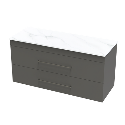 Cashmere Pro Arctic 1200 Double Drawer Wall Vanity
