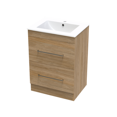 Cashmere Valley 600 Double Drawer Floor Vanity