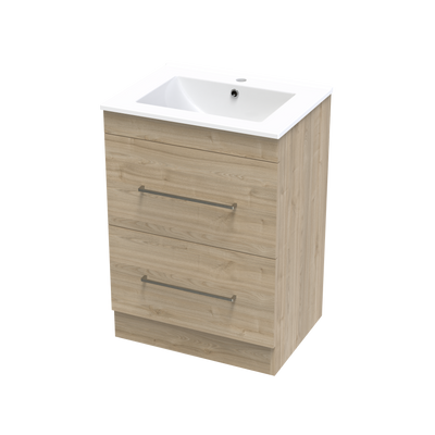 Cashmere Valley 600 Double Drawer Floor Vanity