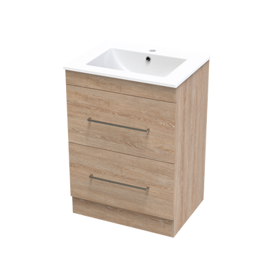 Cashmere Valley 600 Double Drawer Floor Vanity