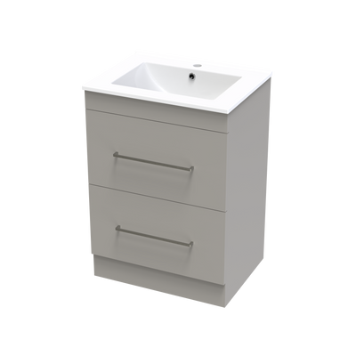 Cashmere Valley 600 Double Drawer Floor Vanity