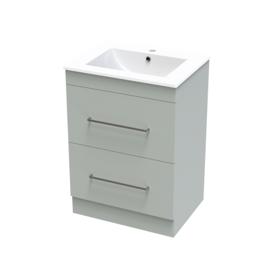 Cashmere Valley 600 Double Drawer Floor Vanity