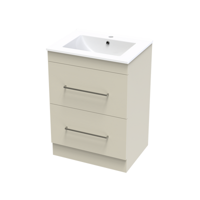 Cashmere Valley 600 Double Drawer Floor Vanity