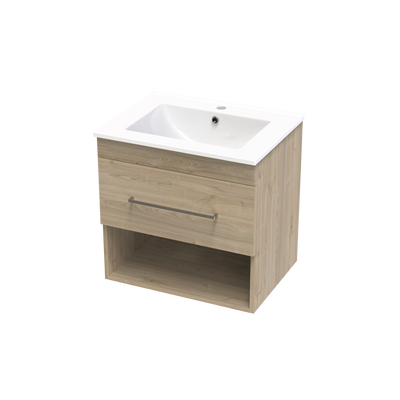 Cashmere Valley 600 Drawer Open Shelf Wall Vanity