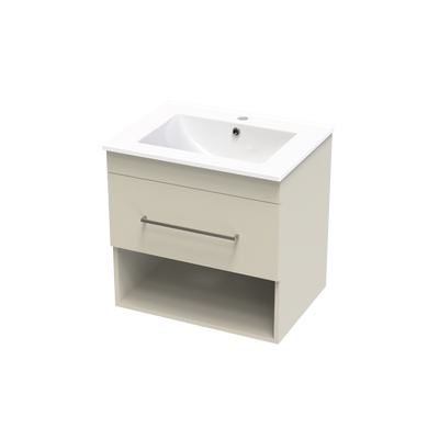 Cashmere Valley 600 Drawer Open Shelf Wall Vanity