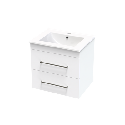 Cashmere Double Drawer 600mm Wall Hung Vanity