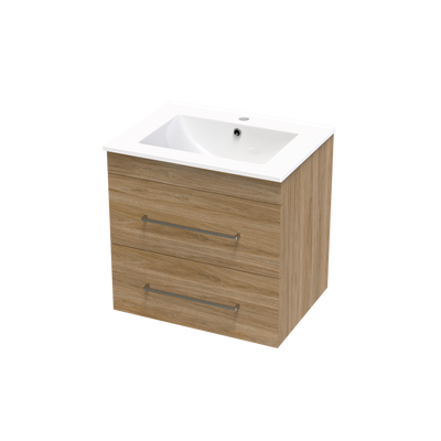 Cashmere Double Drawer 600mm Wall Hung Vanity