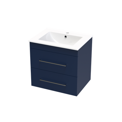 Cashmere Double Drawer 600mm Wall Hung Vanity