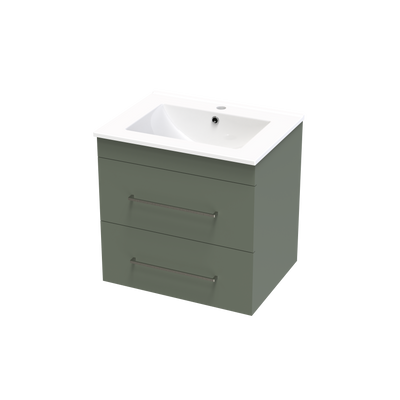 Cashmere Double Drawer 600mm Wall Hung Vanity