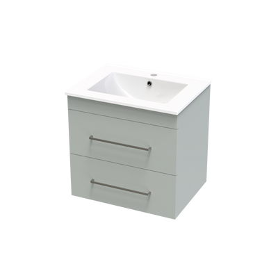 Cashmere Double Drawer 600mm Wall Hung Vanity