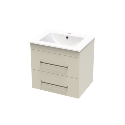 Cashmere Double Drawer 600mm Wall Hung Vanity