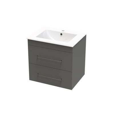 Cashmere Double Drawer 600mm Wall Hung Vanity