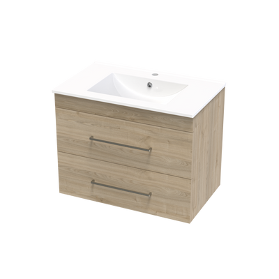 Cashmere Double Drawer 750mm Wall Hung Vanity