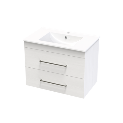 Cashmere Double Drawer 750mm Wall Hung Vanity