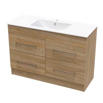 Cashmere Valley 1200 4 Drawer Floor Vanity