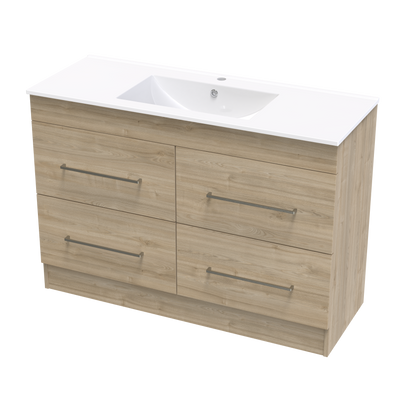 Cashmere Valley 1200 4 Drawer Floor Vanity