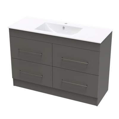 Cashmere Valley 1200 4 Drawer Floor Vanity