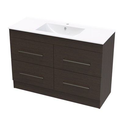 Cashmere Valley 1200 4 Drawer Floor Vanity