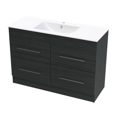 Cashmere Valley 1200 4 Drawer Floor Vanity