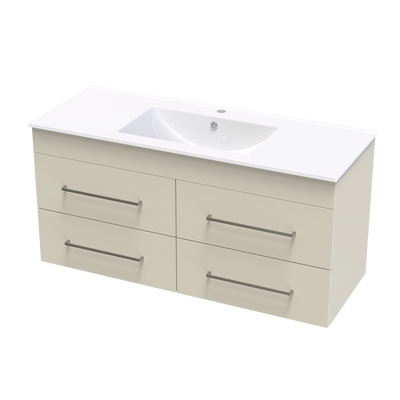 Cashmere Valley 1200 4 Drawer Wall Vanity