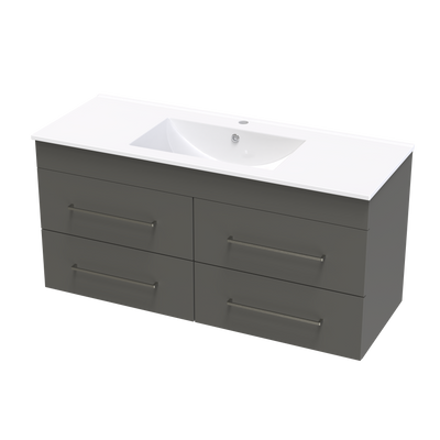 Cashmere Valley 1200 4 Drawer Wall Vanity